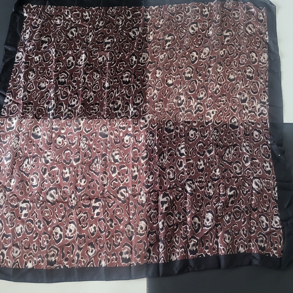 Chan Luu 100% Silk Animal Print Scarf